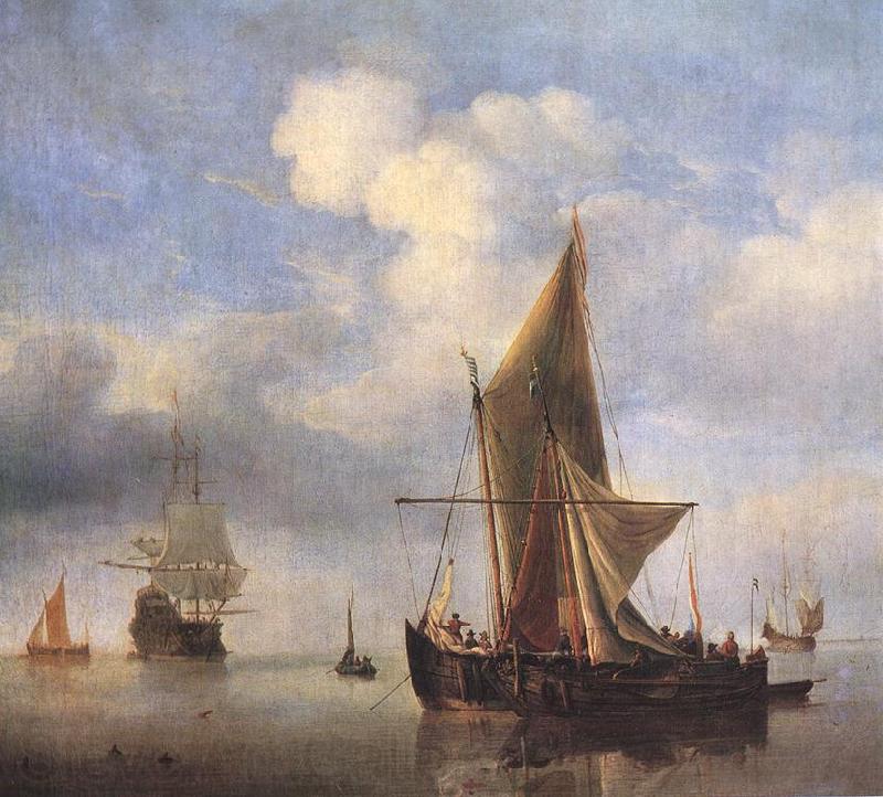 VELDE, Willem van de, the Younger Calm Sea wet Spain oil painting art